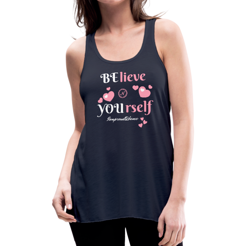 BElieve -n- YOUrself (Flowy Tank) - navy