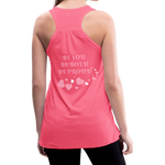 BElieve -n- YOUrself (Flowy Tank) - neon pink