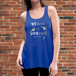 BElieve -n- YOUrself (Women's Flowy Tank Top) - royal blue