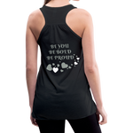 BElieve -n- YOUrself (Women's Flowy Tank Top) - black