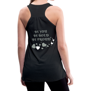 BElieve -n- YOUrself (Women's Flowy Tank Top) - black
