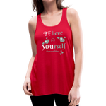BElieve -n- YOUrself (Women's Flowy Tank Top) - red