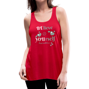BElieve -n- YOUrself (Women's Flowy Tank Top) - red