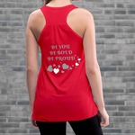 BElieve -n- YOUrself (Women's Flowy Tank Top) - red
