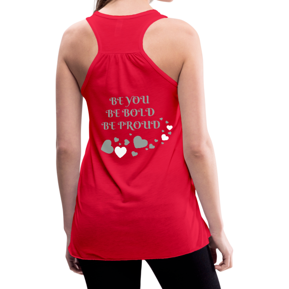 BElieve -n- YOUrself (Women's Flowy Tank Top) - red