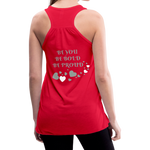 BElieve -n- YOUrself (Women's Flowy Tank Top) - red