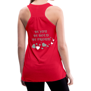 BElieve -n- YOUrself (Women's Flowy Tank Top) - red