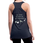 BElieve -n- YOUrself (Women's Flowy Tank Top) - navy