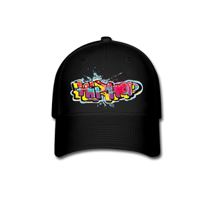 HIP HOP GRAFITTI Baseball Cap (Adult) - black