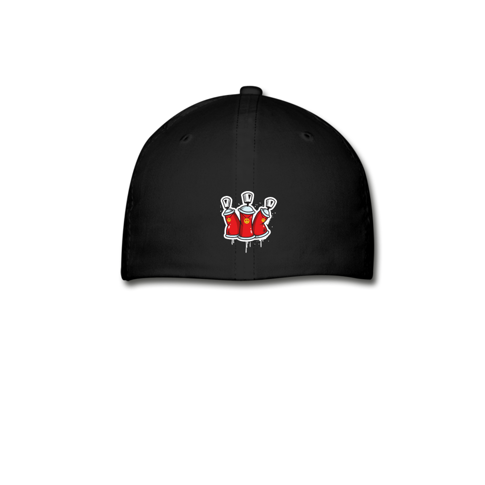 HIP HOP GRAFITTI Baseball Cap (Adult) - black