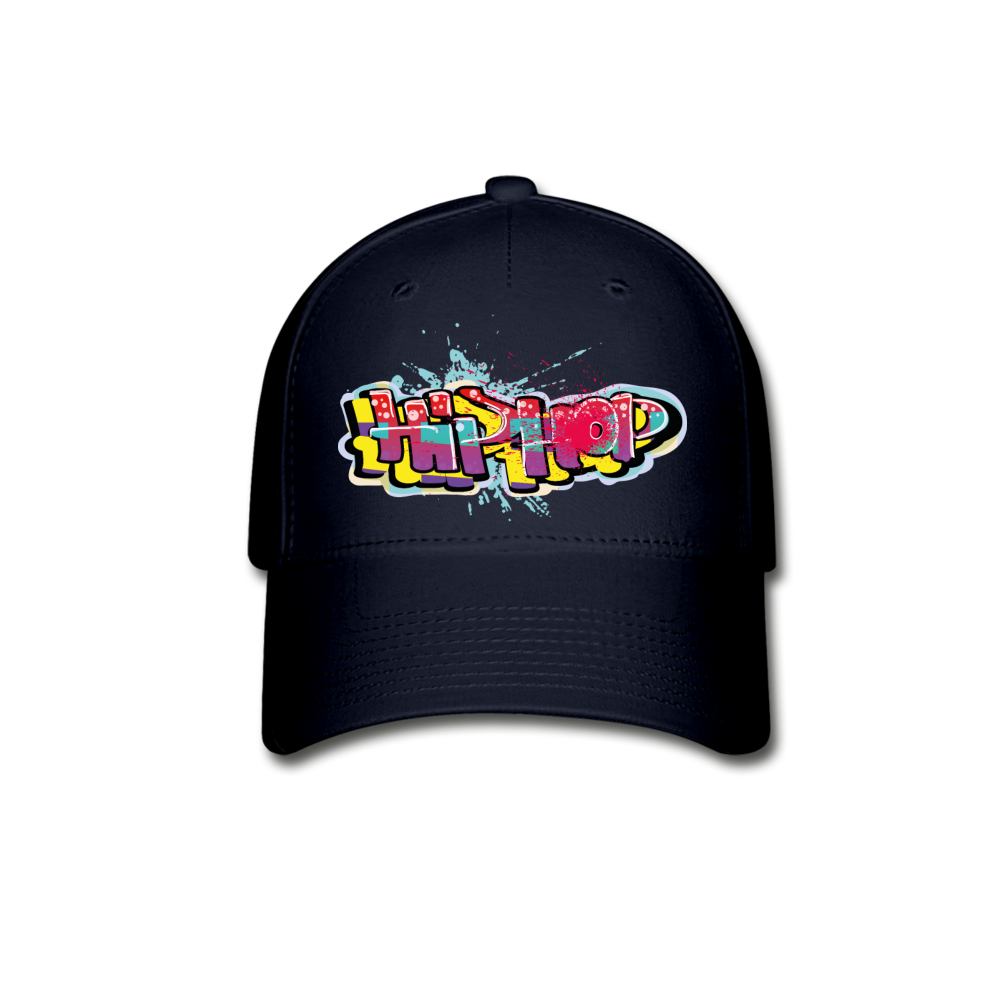 HIP HOP GRAFITTI Baseball Cap (Adult) - navy