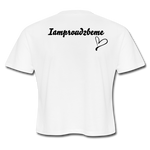 I'M A MIDDLE FINGER KINDA GAL (Crop Top T-Shirt) - white