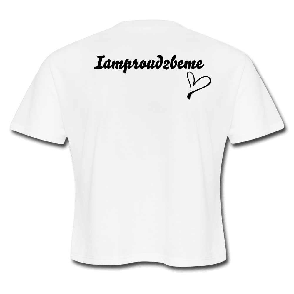 I'M A GIFTED KINDA GAL (Crop Top T-Shirt) - white