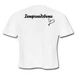 I'M A GIFTED KINDA GAL (Crop Top T-Shirt) - white