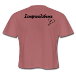 I'M A GIFTED KINDA GAL (Crop Top T-Shirt) - mauve