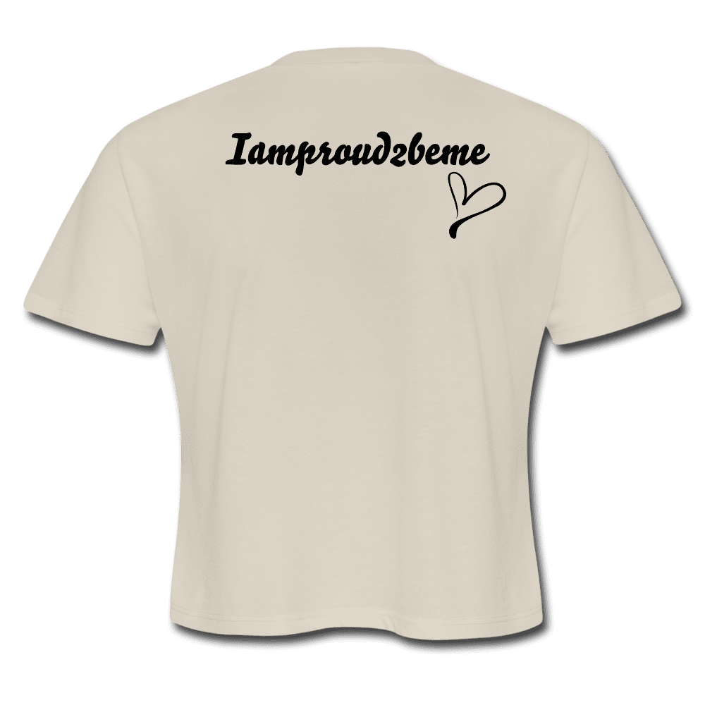 I'M A GIFTED KINDA GAL (Crop Top T-Shirt) - dust