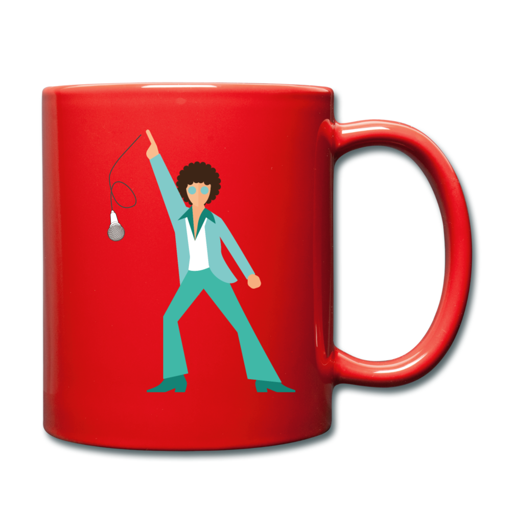 NO COLON STILL ROLLIN' MIC DROP Statement Mug - red