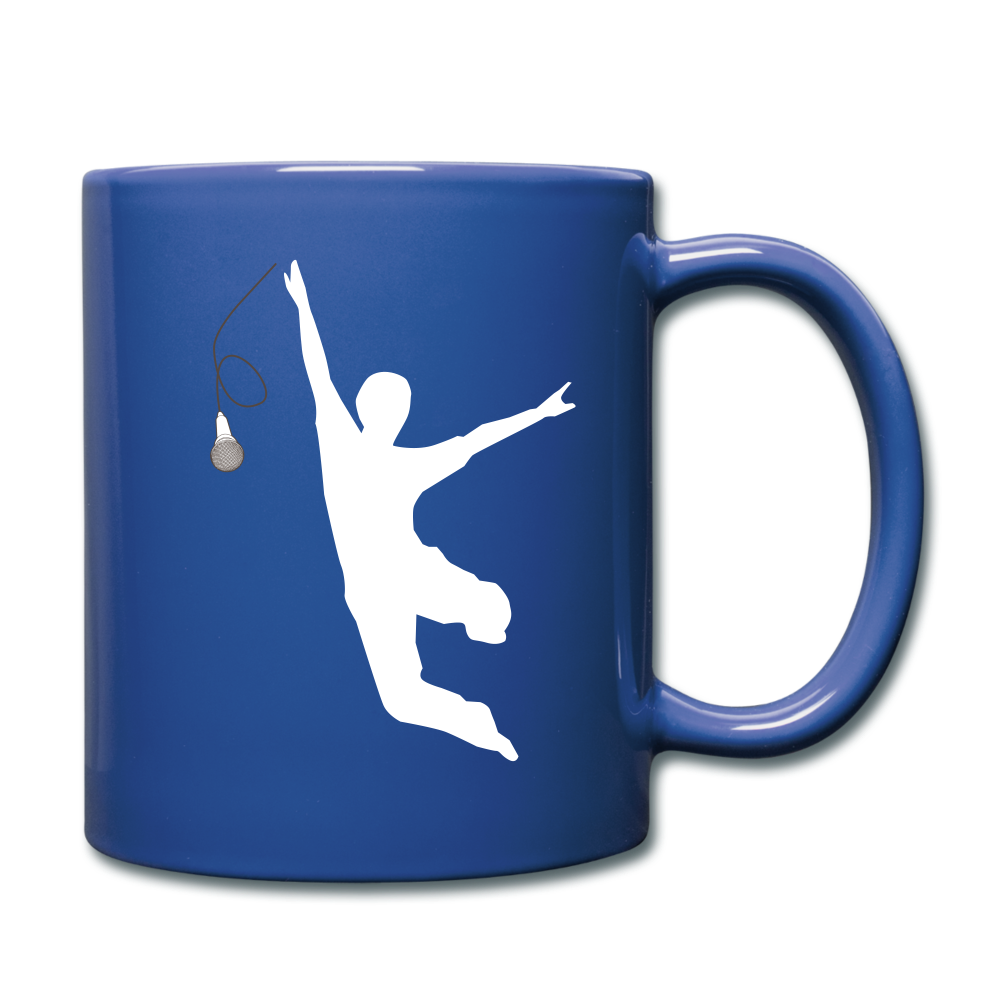 NO COLON STILL ROLLIN' MIC DROP Statement Mug - royal blue