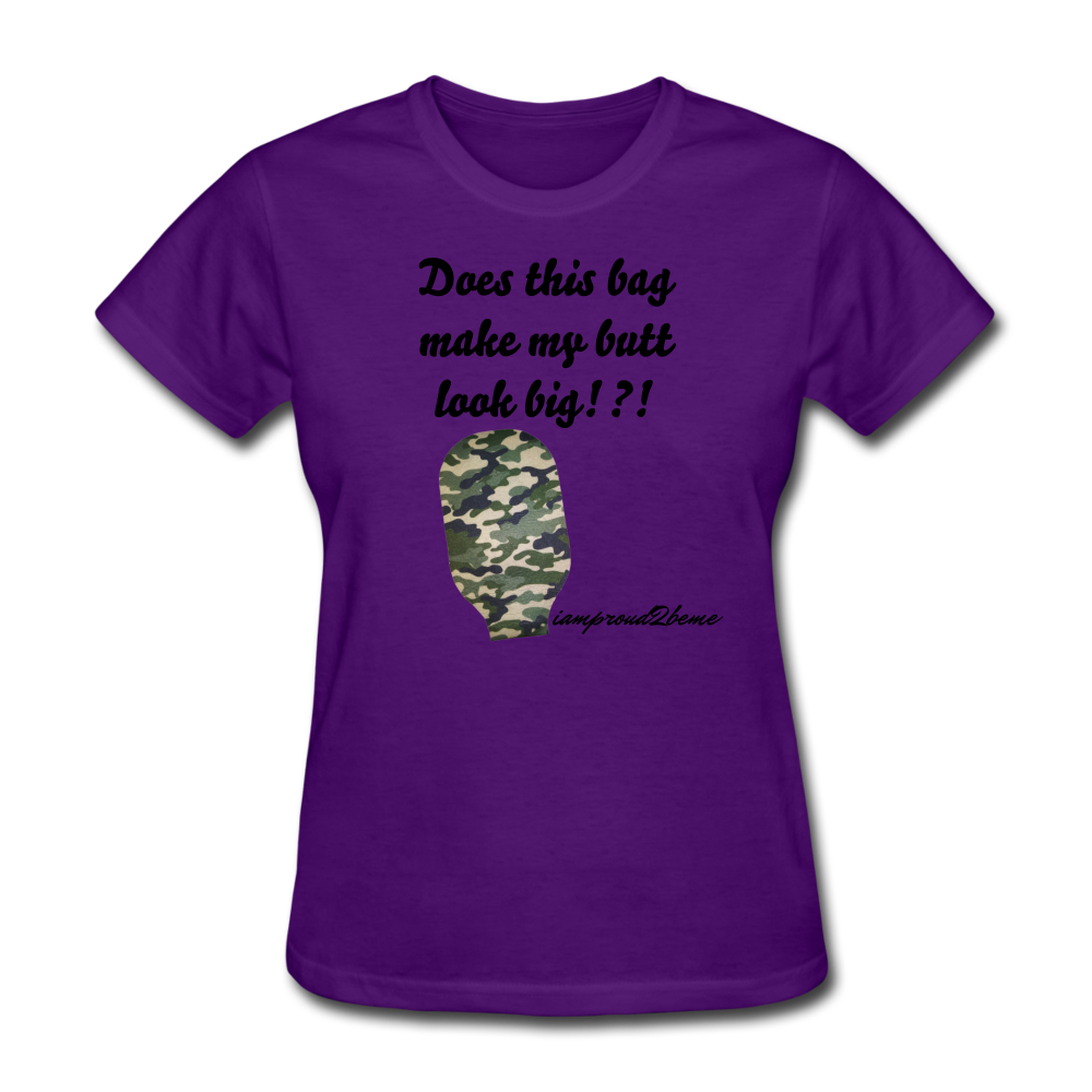 OSTOMY BAG Camouflage Classic T-Shirt (Adult) - purple