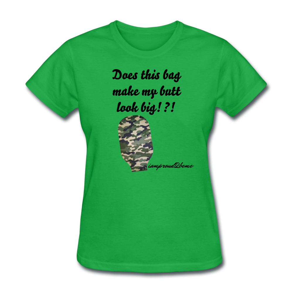 OSTOMY BAG Camouflage Classic T-Shirt (Adult) - bright green