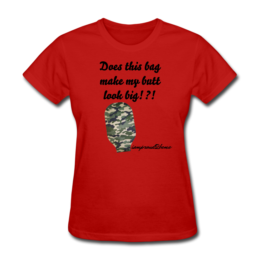 OSTOMY BAG Camouflage Classic T-Shirt (Adult) - red