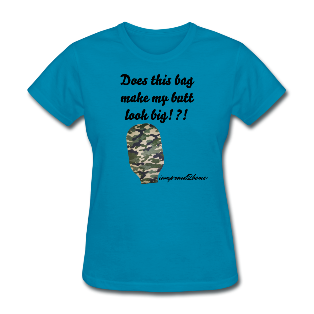 OSTOMY BAG Camouflage Classic T-Shirt (Adult) - turquoise