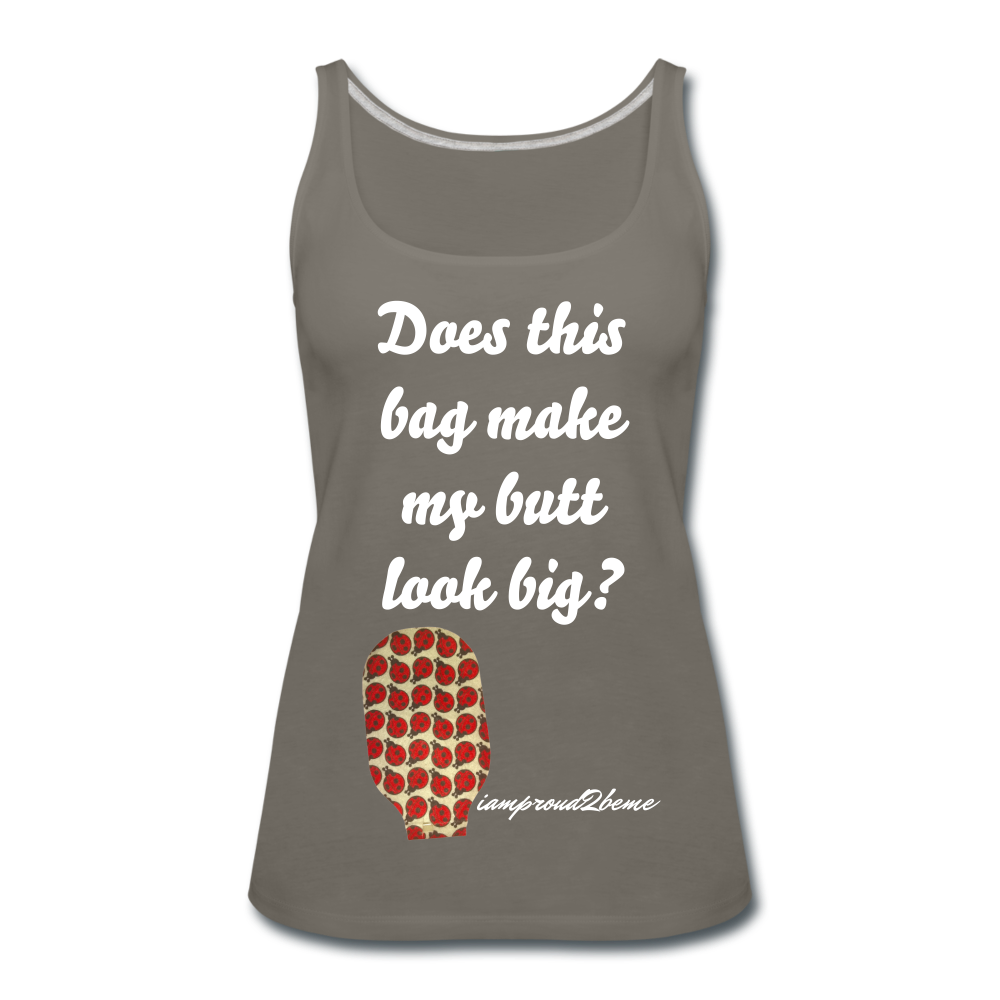 OSTOMY BAG Lady Bug Premium Tank Top (Adult) - asphalt gray