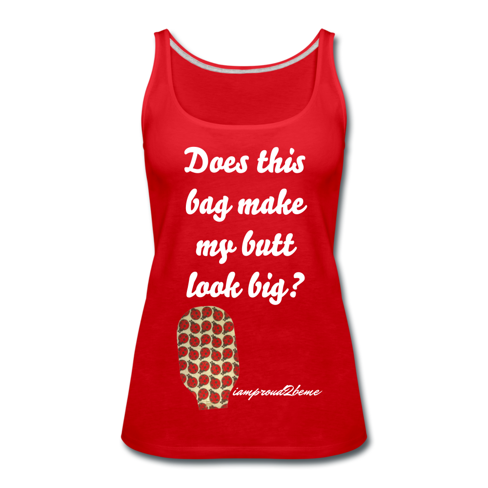 OSTOMY BAG Lady Bug Premium Tank Top (Adult) - red
