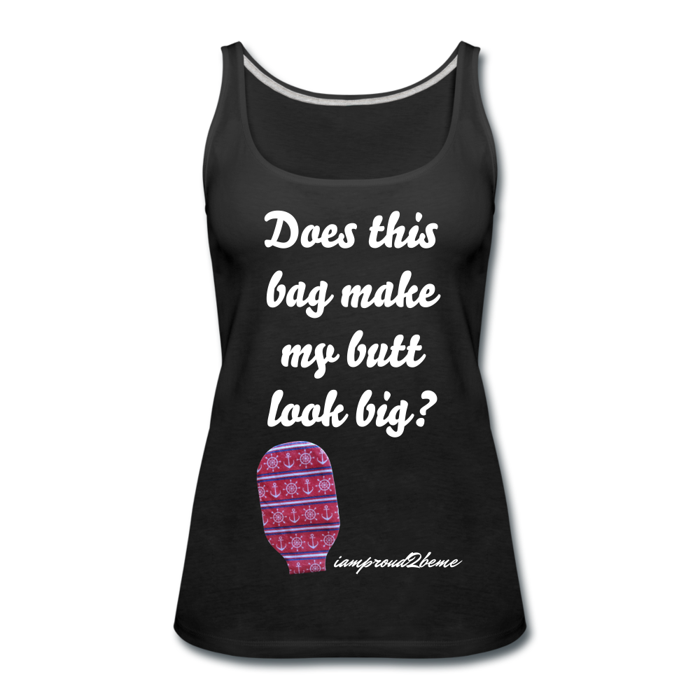 OSTOMY BAG Anchor & Wheel Premium Tank Top (Adult) - black