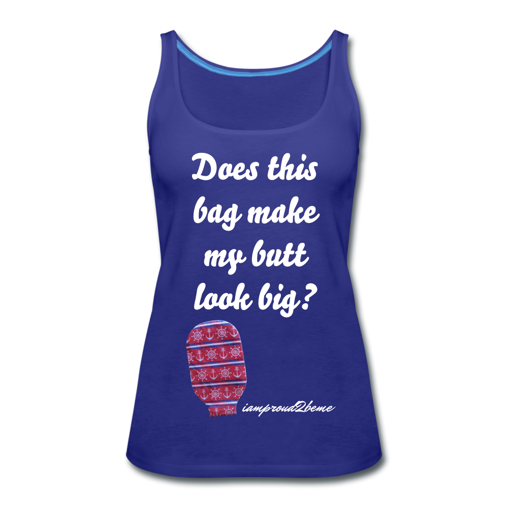 OSTOMY BAG Anchor & Wheel Premium Tank Top (Adult) - royal blue