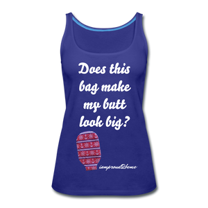 OSTOMY BAG Anchor & Wheel Premium Tank Top (Adult) - royal blue