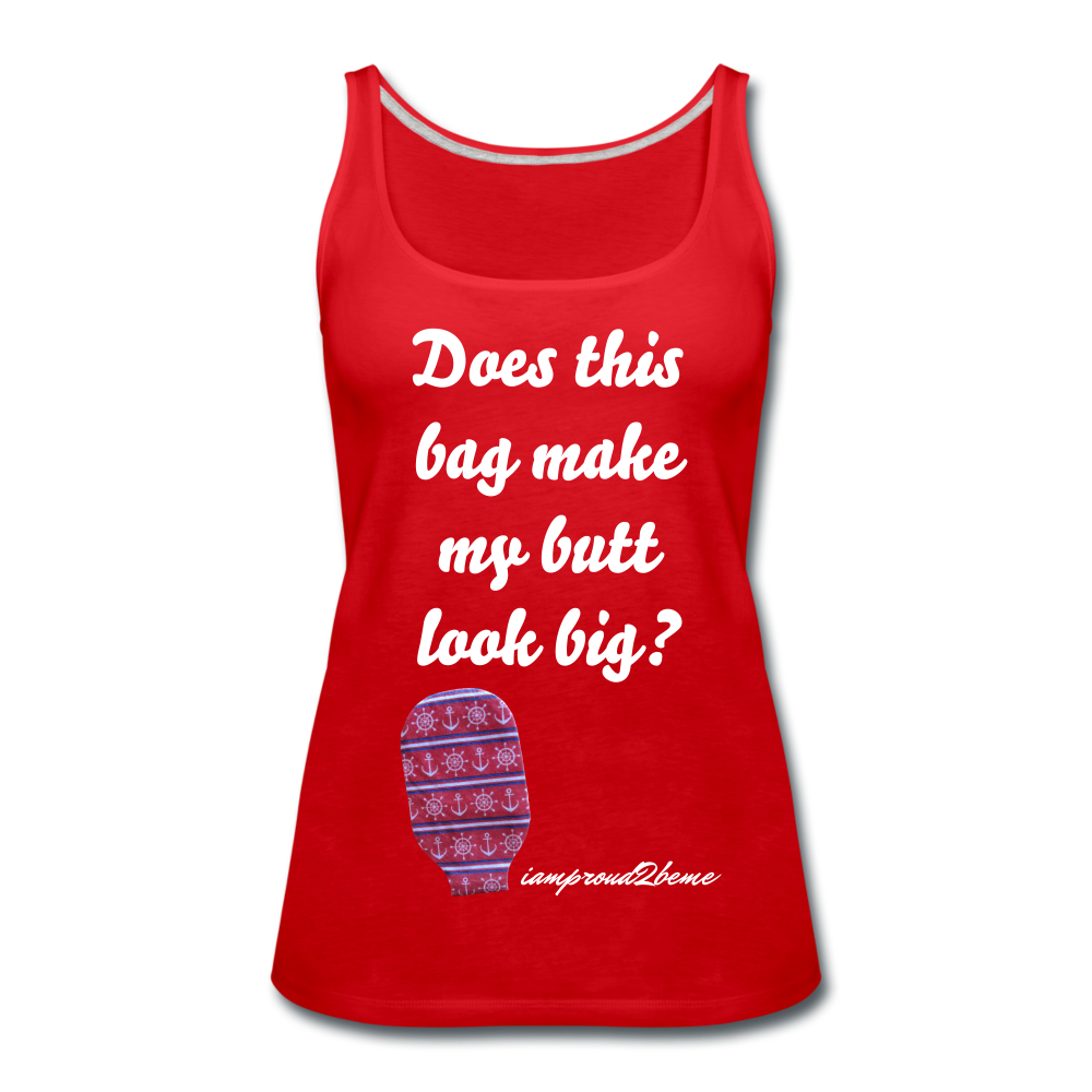 OSTOMY BAG Anchor & Wheel Premium Tank Top (Adult) - red