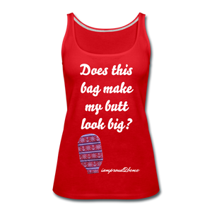 OSTOMY BAG Anchor & Wheel Premium Tank Top (Adult) - red