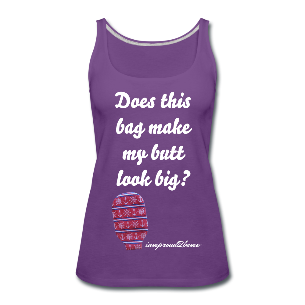 OSTOMY BAG Anchor & Wheel Premium Tank Top (Adult) - purple