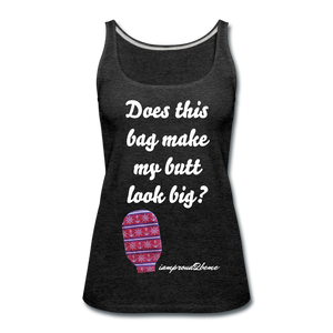 OSTOMY BAG Anchor & Wheel Premium Tank Top (Adult) - charcoal gray