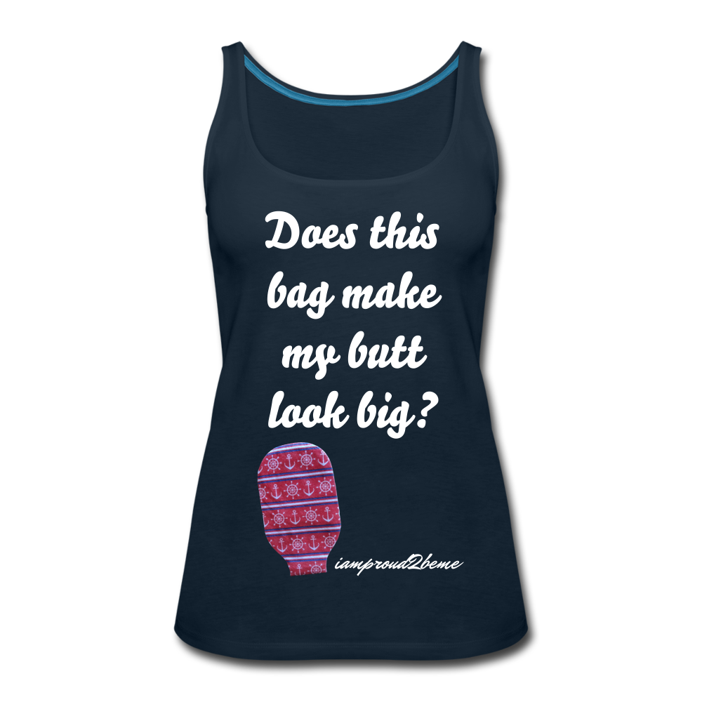 OSTOMY BAG Anchor & Wheel Premium Tank Top (Adult) - deep navy