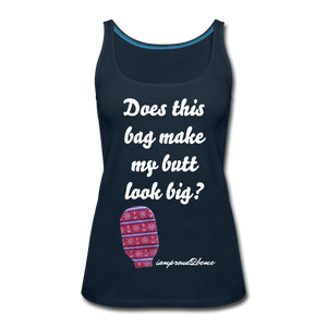 OSTOMY BAG Anchor & Wheel Premium Tank Top (Adult) - deep navy