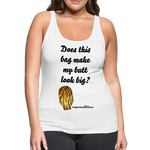 OSTOMY BAG Tiger Stripe Premium Tank Top (Adult) - white