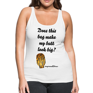 OSTOMY BAG Tiger Stripe Premium Tank Top (Adult) - white