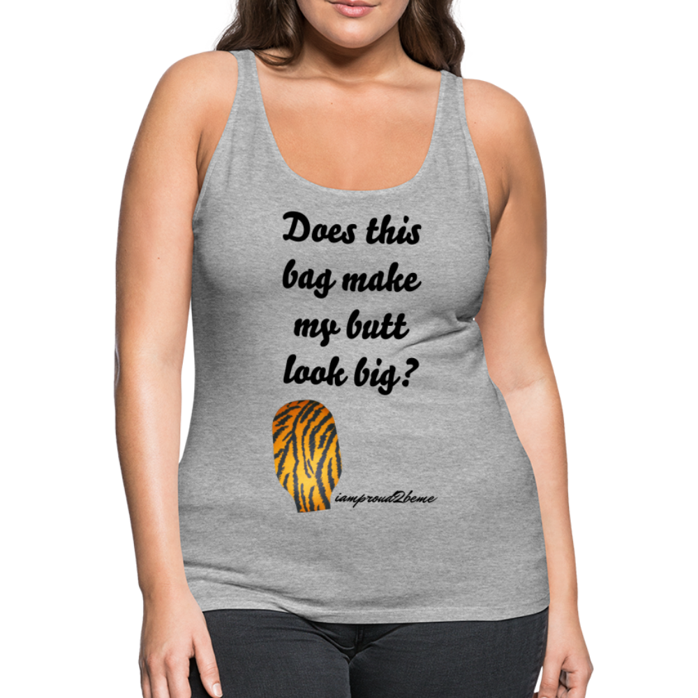 OSTOMY BAG Tiger Stripe Premium Tank Top (Adult) - heather gray