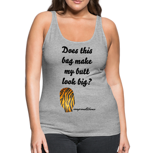 OSTOMY BAG Tiger Stripe Premium Tank Top (Adult) - heather gray