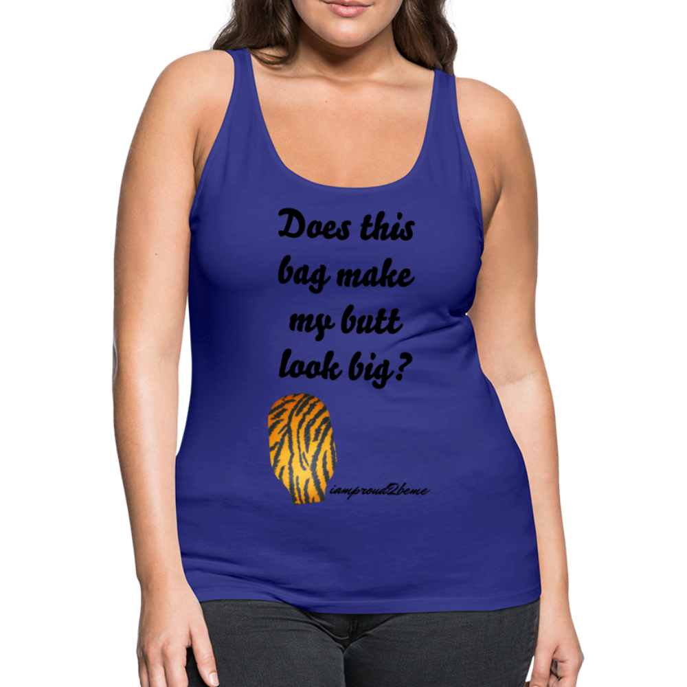 OSTOMY BAG Tiger Stripe Premium Tank Top (Adult) - royal blue
