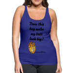 OSTOMY BAG Tiger Stripe Premium Tank Top (Adult) - royal blue