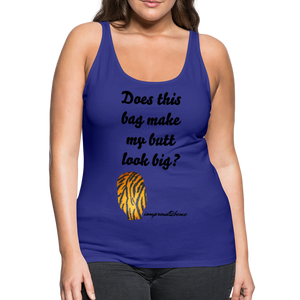 OSTOMY BAG Tiger Stripe Premium Tank Top (Adult) - royal blue