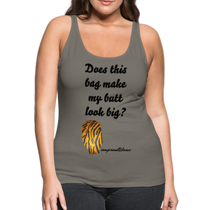 OSTOMY BAG Tiger Stripe Premium Tank Top (Adult) - asphalt gray