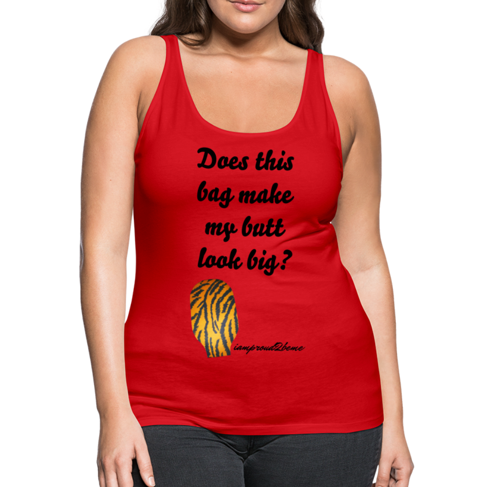 OSTOMY BAG Tiger Stripe Premium Tank Top (Adult) - red