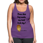 OSTOMY BAG Tiger Stripe Premium Tank Top (Adult) - purple