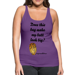 OSTOMY BAG Tiger Stripe Premium Tank Top (Adult) - purple