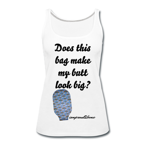 OSTOMY BAG Rainbow Premium Tank Top (Adult) - white