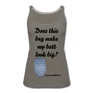 OSTOMY BAG Rainbow Premium Tank Top (Adult) - asphalt gray